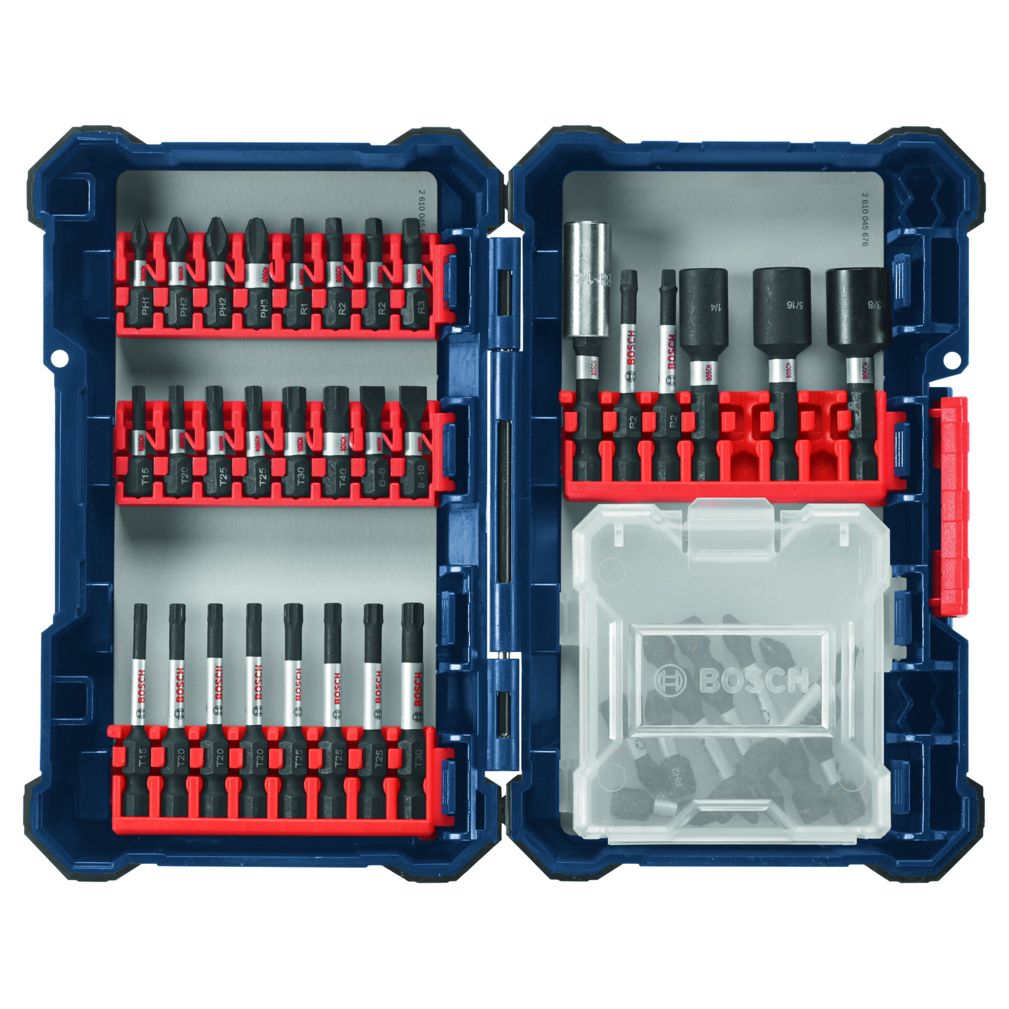 Bosch Impact Tough Screwdriving Set — 40 Pcs, Custom Case, Model# SDMS40